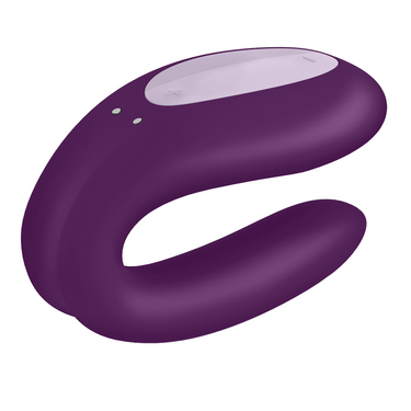 Vibratore doppi motori controllabile app Double Joy Viola per coppie
